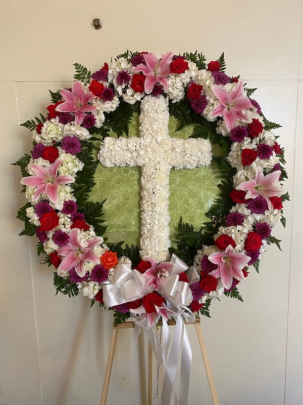 Funeral Cross 02 Kimanh Flowers