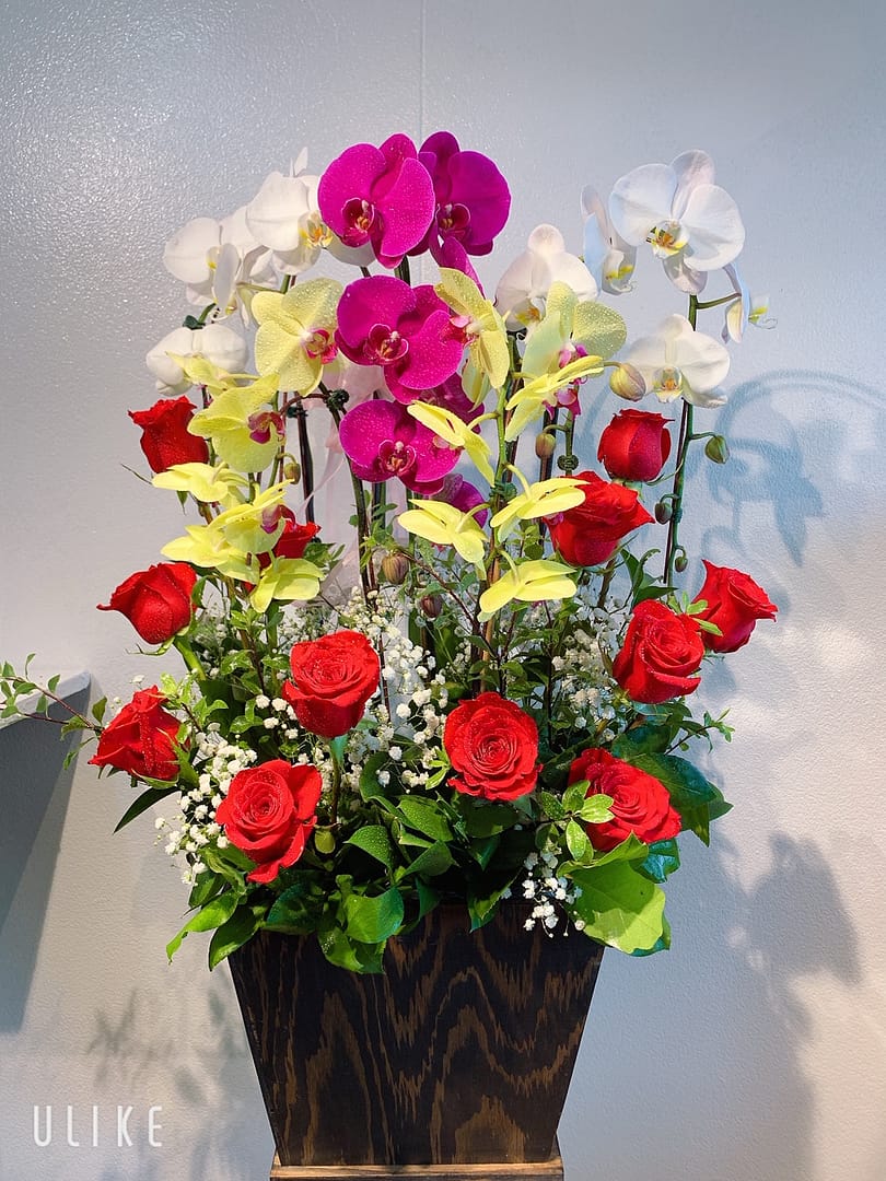 Rose Orchid Arrangement