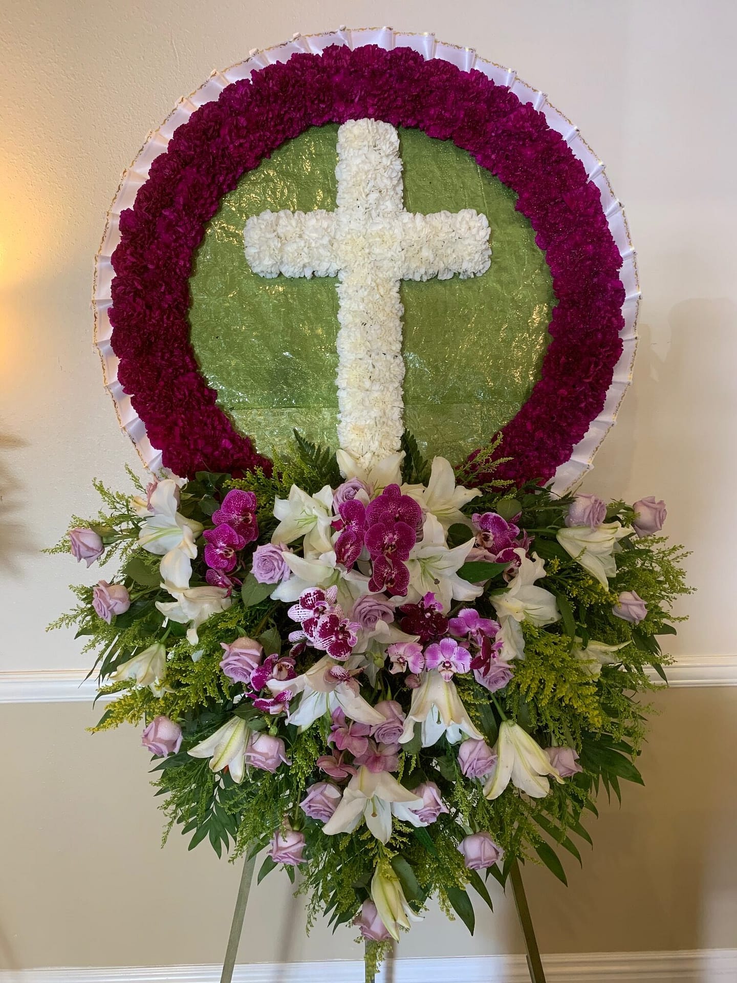 Funeral Cross 07 Kimanh Flowers
